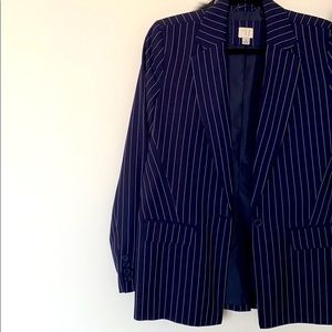 A New Day Navy Striped Blazer (S)